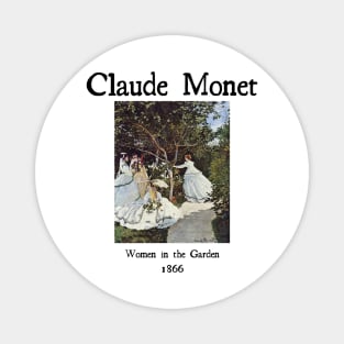 Women in the garden by Claude Monet Magnet